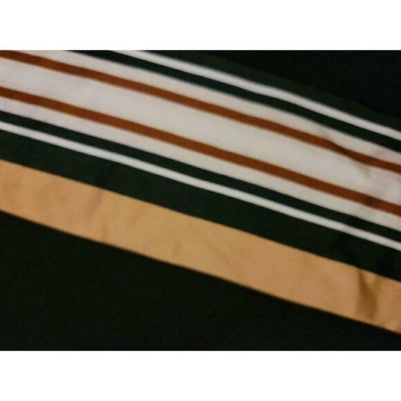 DKNY Black Asymmetric Striped Knee Wrap Skirt - Picture 4 of 6